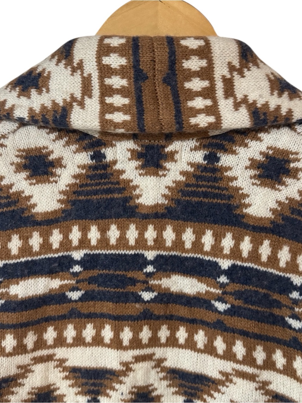 ORVIS Sweater Cardigan Wool Cashmere Aztec Southwestern Western Women’s Small - Picture 5 of 7